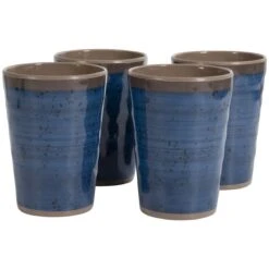 Bo-Camp Halo Set Van 4 Melamine Bekers - Blue -Bo-Camp 00461e718b59285e