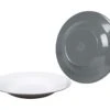 Bo-Camp Two-Tone Set Van 4 Melamine Diepe Borden - Grey