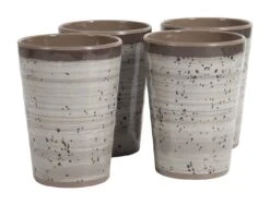 Bo-Camp Halo Set Van 4 Melamine Bekers - Beige -Bo-Camp 33a7e4b1a9cc5a87