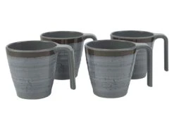 Bo-Camp Halo M Set Van 4 Mokken - Grey