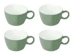 Bo-Camp Two-Tone Set Van 4 Melamine Soepkommen - Green