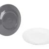 Bo-Camp Two-Tone Set Van 4 Ontbijtborden - Grey