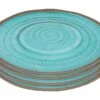 Bo-Camp Halo Set Van 4 Melamine Dinerborden - Aqua