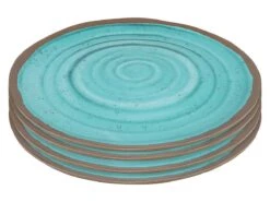 Bo-Camp Halo Set Van 4 Melamine Dinerborden - Aqua