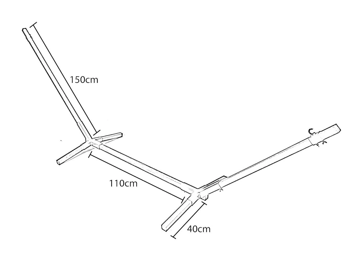 Bo-Camp Mudanza Hangmatstandaard 2 Bo-Camp Mudanza Hangmatstandaard - Afbeelding 2
