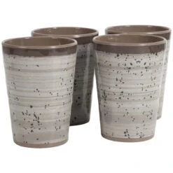 Bo-Camp Halo Set Van 4 Melamine Bekers - Beige -Bo-Camp 7344ee8381d771d7