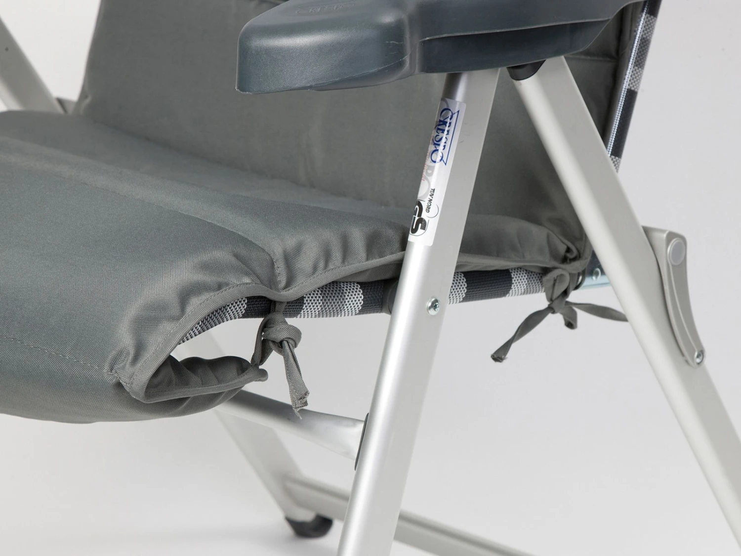 Bo-Camp Grey Universeel Gepolsterd Stoelkussen 2 Bo-Camp Grey Universeel Gepolsterd Stoelkussen - Afbeelding 2