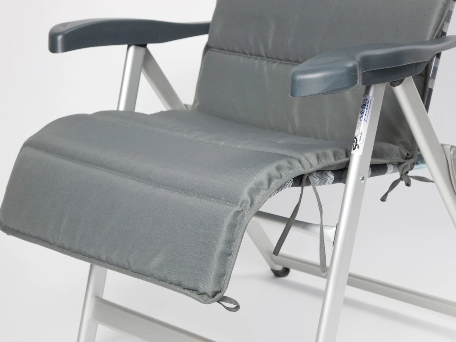 Bo-Camp Grey Universeel Gepolsterd Stoelkussen 5 Bo-Camp Grey Universeel Gepolsterd Stoelkussen - Afbeelding 5