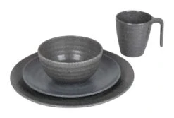 Bo-Camp Stone 16-delig Serviesset - Grey -Bo-Camp eb318bdb51b7d0b7