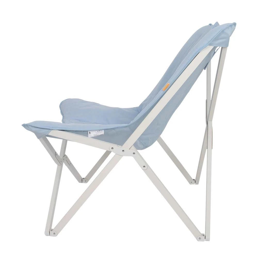 Bo-Camp Pastel Collection Gordes Relaxstoel - Blue 4 Bo-Camp Pastel Collection Gordes Relaxstoel - Blue - Afbeelding 4