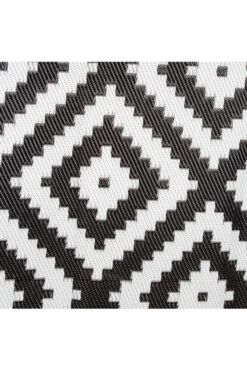 Bo-Camp Urban Outdoor Chill Mat Lewisham M Zwart-wit -Bo-Camp mabac70012 7210 03 nl