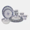 Bo-Camp Servies - 100% Melamine - 16-delig - Hollands - Blauw